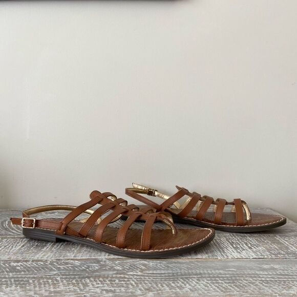 Sam Edelman-Garland Leather Cage Sandals (Size:10) - Picture 2 of 8